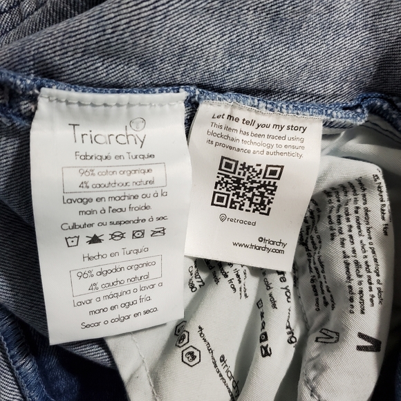 Triarchy High Rise Skinny Jeans in Light Blue Size 28 - Picture 7 of 7